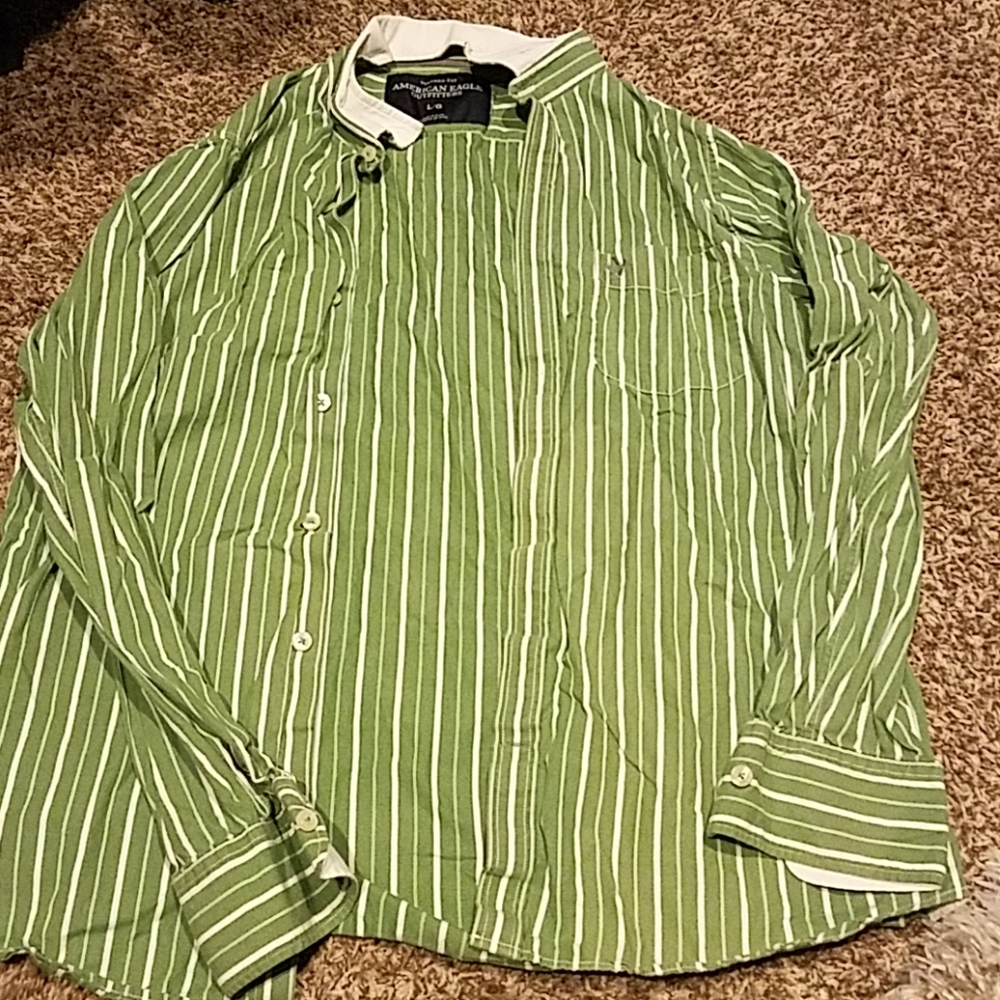 Mens American eagle long sleeve casual dress shirt